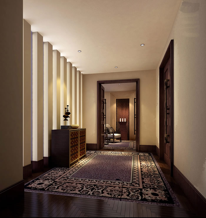 spa水療會(huì)所走廊設(shè)計(jì)效果圖