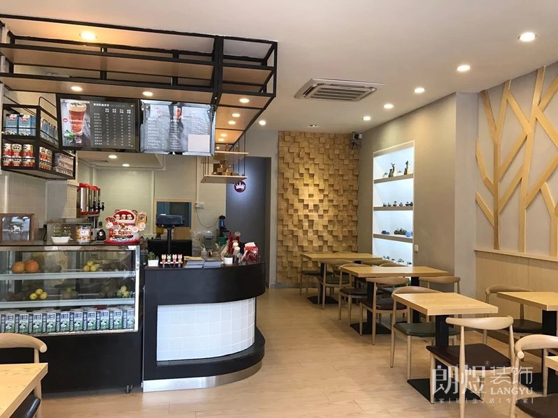 水果奶茶店大廳效果圖