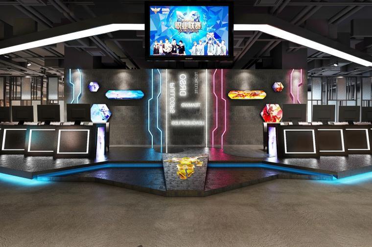 網(wǎng)咖賽事臺(tái)裝修設(shè)計(jì)效果圖