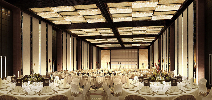 高檔酒店宴會(huì)廳設(shè)計(jì)效果圖