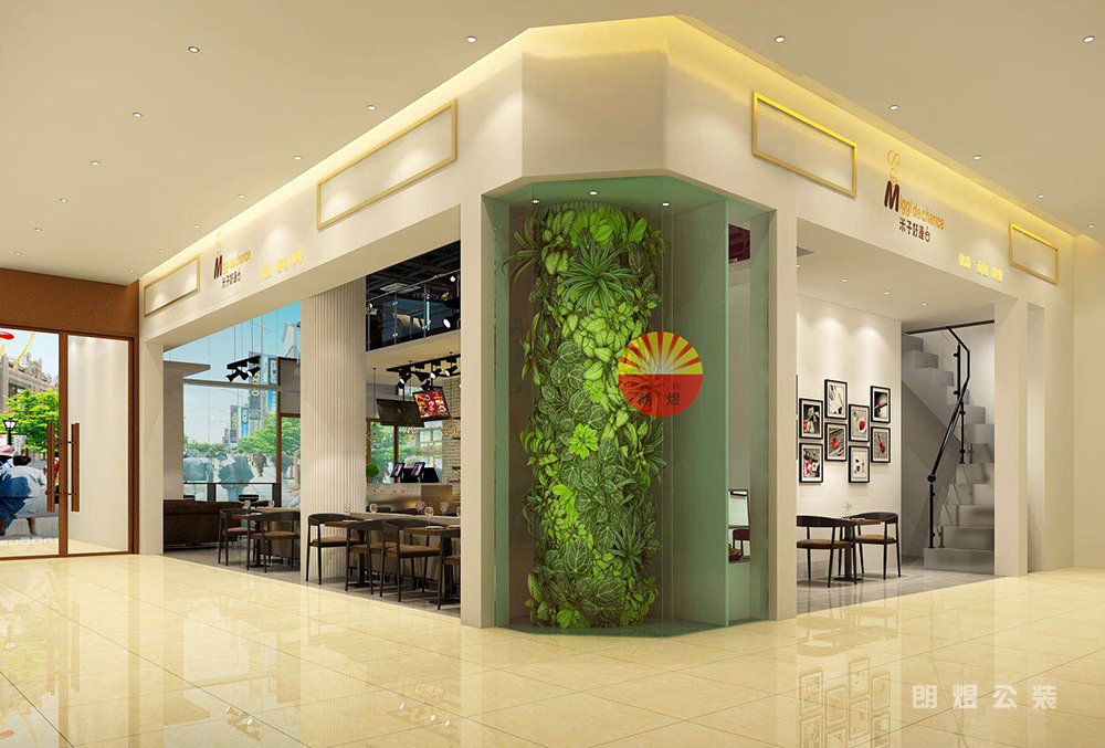 連鎖甜品店裝修設(shè)計效果圖