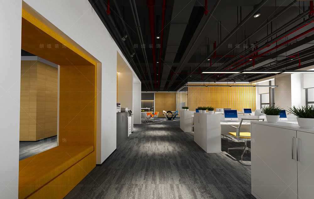 金融公司寫字辦公樓裝修效果圖