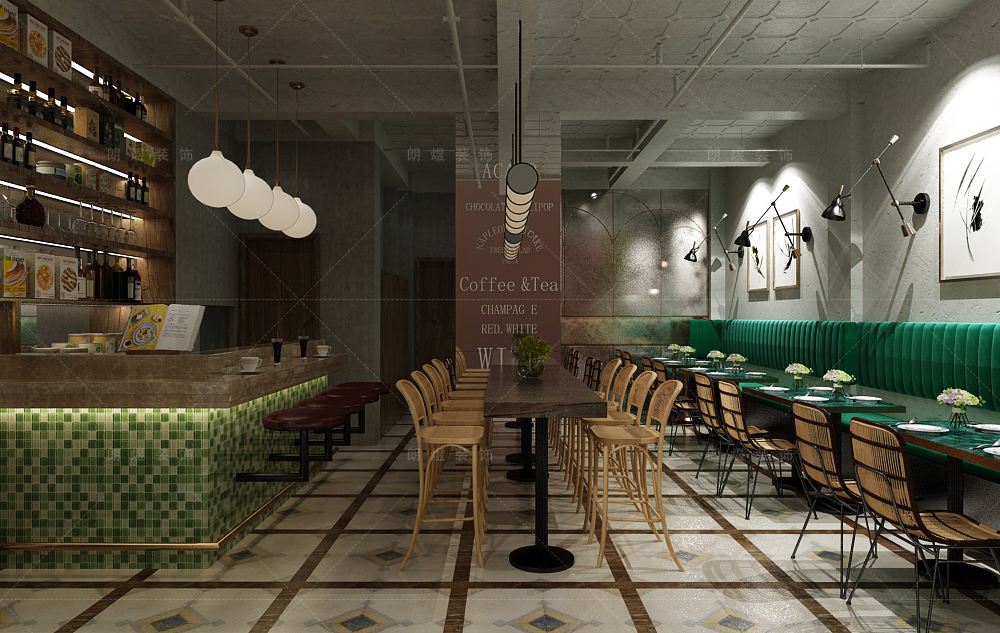 時尚小型網(wǎng)紅酒吧裝修效果圖