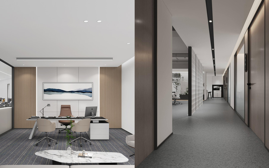 現(xiàn)代簡約辦公室VS極簡辦公室