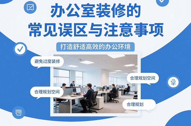 辦公室裝修的常見誤區(qū)與注意事項?